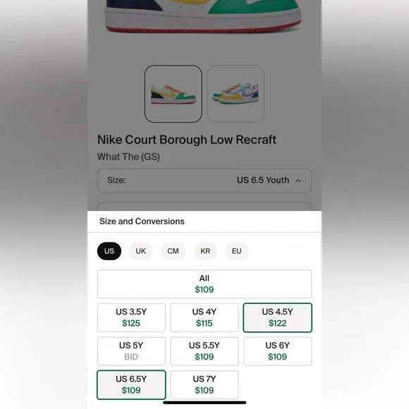 NIKE KIDS Y2K COURT BOROUGH LOW GRADE-SCHOOL | 6.5Y US/ 39EUR - Picture 13 of 13